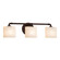 Fusion Three Light Bath Bar in Dark Bronze (102|FSN846330OPALDBRZ)