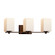 Fusion Three Light Bath Bar in Dark Bronze (102|FSN844315OPALDBRZ)