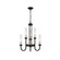 Fusion Six Light Chandelier in Matte Black (102|FSN4343CLFRMBLK)