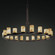 LumenAria 21 Light Chandelier in Matte Black (102|FAL871610MBLK)