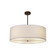 Textile Six Light Pendant in Dark Bronze (102|FAB9592WHTEDBRZ)