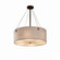 Textile Six Light Pendant in Brushed Nickel (102|FAB9532WHTENCKLF3)