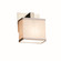 Textile One Light Wall Sconce in Brushed Nickel (102|FAB893155WHTENCKL)