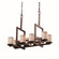 Textile LED Chandelier in Dark Bronze (102|FAB871810CREMDBRZLED85600)