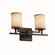 Textile Two Light Bath Bar in Matte Black (102|FAB870210CREMMBLK)