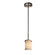 Textile One Light Pendant in Brushed Nickel (102|FAB845510CREMNCKL)