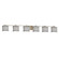 Textile Six Light Bath Bar in Matte Black (102|FAB844610GRAYMBLK)
