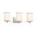 Textile Three Light Bath Bar in Brushed Nickel (102|FAB844315WHTENCKL)