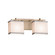 Textile Two Light Bath Bar in Brushed Brass (102|FAB844255WHTEBRSS)