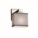 Textile LED Wall Sconce in Polished Chrome (102|FAB843755GRAYCROMLED1700)