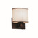 Textile One Light Wall Sconce in Dark Bronze (102|FAB842730WHTEDBRZ)