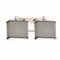 Textile LED Bath Bar in Polished Chrome (102|FAB842210GRAYCROMLED21400)