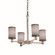 Textile Five Light Chandelier in Matte Black (102|FAB842030GRAYMBLK)