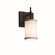 Textile One Light Wall Sconce in Dark Bronze (102|FAB841110WHTEDBRZ)