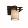 Textile One Light Wall Sconce in Brushed Nickel (102|FAB817110CREMNCKL)