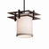 Textile One Light Pendant in Brushed Nickel (102|FAB816510WHTENCKLBKCD)