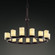 CandleAria LED Chandelier in Matte Black (102|CNDL871514CREMMBLKLED1510500)