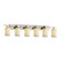 CandleAria Six Light Bath Bar in Brushed Nickel (102|CNDL870610CREMNCKL)