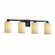 CandleAria Four Light Bath Bar in Brushed Nickel (102|CNDL843410CREMNCKL)