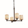 CandleAria Four Light Chandelier in Brushed Nickel (102|CNDL842014CREMNCKL)