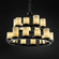 Clouds LED Chandelier in Matte Black (102|CLD876710MBLKLED2114700)