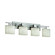 Clouds Four Light Bath Bar in Brushed Nickel (102|CLD870430NCKL)