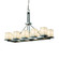 Clouds Ten Light Chandelier in Matte Black (102|CLD865015MBLK)