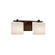 Clouds Two Light Bath Bar in Dark Bronze (102|CLD844230DBRZ)