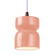 Radiance One Light Pendant in Gloss Blush (102|CER6500BSHDBRZWTCD)