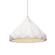 Radiance LED Pendant in Gloss White (102|CER6450WHTCROMBKCDLED1700)