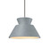 Radiance One Light Pendant in Concrete (102|CER6420CONCMBLKBKCD)