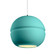 Radiance One Light Pendant in Reflecting Pool (102|CER6415RFPLMBLKWTCD)