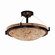 Alabaster Rocks LED Semi-Flush Mount in Matte Black (102|ALR968435MBLKLED66000) Alabaster Rocks LED Semi-Flush Mount in Matte Black (102|ALR968435MBLKLED66000)