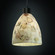 Alabaster Rocks One Light Pendant in Matte Black (102|ALR881418MBLKRIGID)