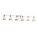 Alabaster Rocks Six Light Bath Bar in Polished Chrome (102|ALR842620CROM)