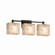 Alabaster Rocks Three Light Bath Bar in Brushed Nickel (102|ALR842355NCKL)