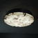 Alabaster Rocks LED Flush-Mount in Brushed Nickel (102|ALR5547NCKLLED33000)