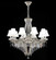 Dynasty Cast Brass 12 Light Chandelier in Pewter (64|94350PW0055)
