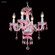 Mini Crystal Chandelier Four Light Chandelier in Silver (64|40824S2R)