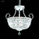 Mini Crystal Chandelier Three Light Mini Pendant Basket in Silver (64|40775S11)