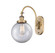 Franklin Restoration One Light Wall Sconce in Brushed Brass (405|9181WBBG2028)