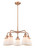 Ballston Urban Five Light Chandelier in Antique Copper (405|9165CRACG61)
