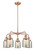 Ballston Urban Five Light Chandelier in Antique Copper (405|9165CRACG58)