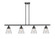Ballston Urban Four Light Island Pendant in Matte Black (405|9164IBKG62)