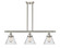Ballston Urban Three Light Island Pendant in Brushed Satin Nickel (405|9163ISNG44)