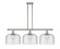 Ballston Urban Three Light Island Pendant in Polished Nickel (405|9163IPNG74L)
