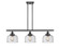 Ballston Urban Three Light Island Pendant in Matte Black (405|9163IBKG74)