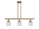 Ballston Urban Three Light Island Pendant in Brushed Brass (405|9163IBBG54)