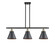 Ballston Urban Three Light Island Pendant in Black Antique Brass (405|9163IBABM13BK)