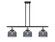 Ballston Urban Three Light Island Pendant in Black Antique Brass (405|9163IBABG73)